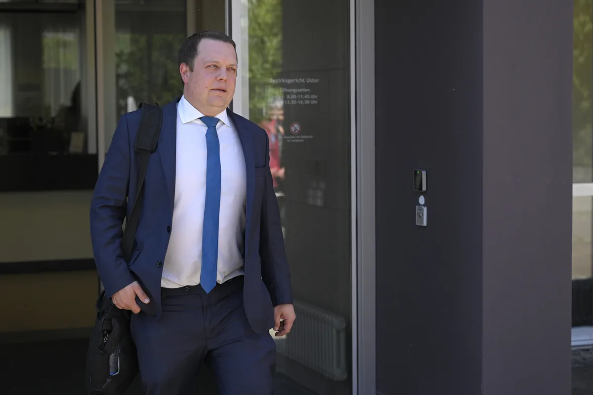 Gerichtsprozess gegen Patrick Walder als ehemaligen Präsidenten der SVP Kanton Zürich.